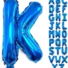 Balon Folie Litera K Albastru 40 cm