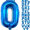 Balon Folie Litera O Albastru 40 cm
