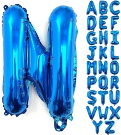 Balon Folie Litera N Albastru 40 cm