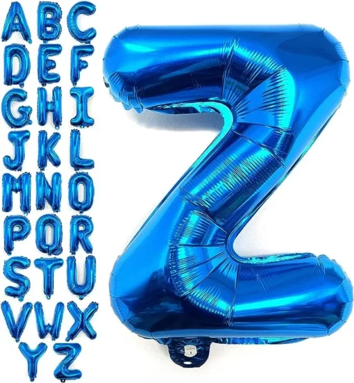 Balon Folie Litera Z Albastru 40 cm