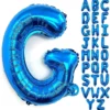 Balon Folie Litera G Albastru 40 cm