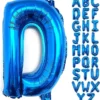 Balon Folie Litera D Albastru 40 cm