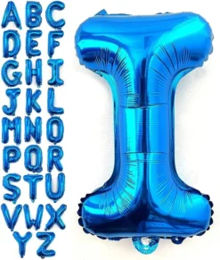 Balon Folie Litera I Albastru 40 cm