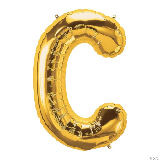 Balon Folie Litera C Gold 40 cm