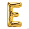 Balon Folie Litera E Gold 40 cm