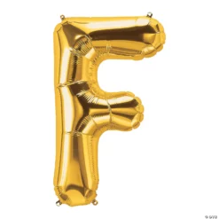 Balon Folie Litera F Gold 40 cm