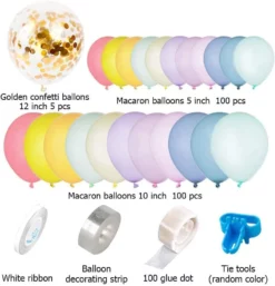 Arcada baloane pastel