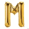 Balon Folie Litera M Gold 40 cm