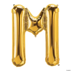 Balon Folie Litera M Gold 40 cm