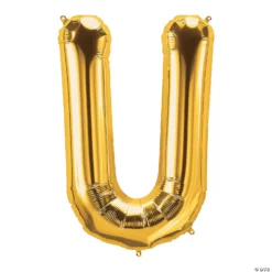 Balon Folie Litera U Gold 40 cm