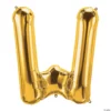 Balon Folie Litera W Gold 40 cm