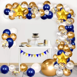 arcada baloane gold albastre