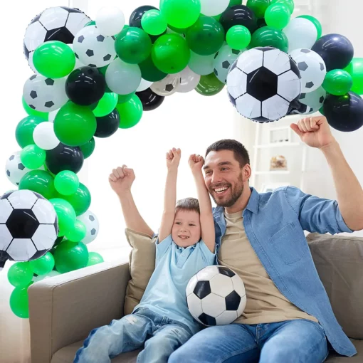ARC112 Arcada Baloane Aniversare Tematica Fotbal 106 Piese - imagine 6