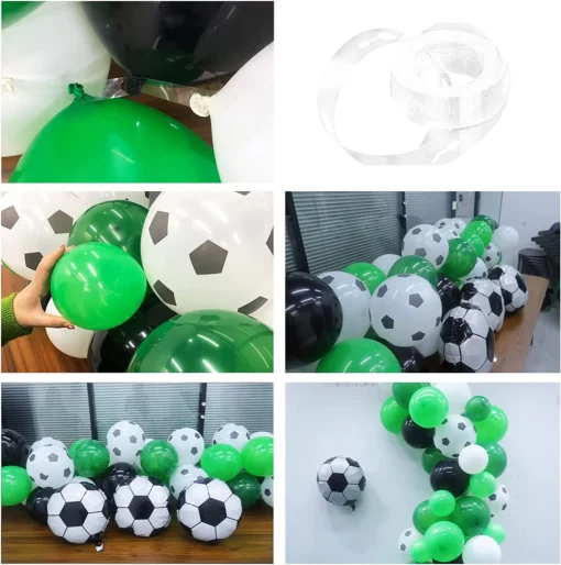 ARC112 Arcada Baloane Aniversare Tematica Fotbal 106 Piese - imagine 4