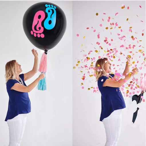 SET298 Decor Eveniment Gender Reveal Boy Or Girl - imagine 2