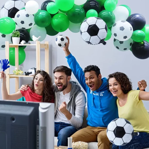 ARC112 Arcada Baloane Aniversare Tematica Fotbal 106 Piese - imagine 2