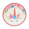 Set 10 Farfurii Petrecere Flower Unicron 18 cm