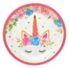 Set 6 Farfurii Petrecere Flower Unicron 23 cm