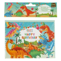 Set 20 Invitatii Petrecere Si Pliculete Dinozaur