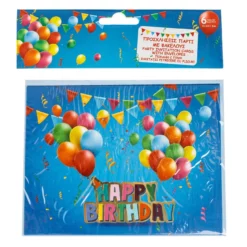 Set 20 Invitatii Petrecere Si Pliculete Baloane Colorate