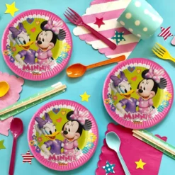 Set 6 Farfurii Petrecere Minnie Mouse 20 cm