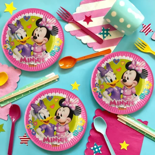 Set 6 Farfurii Petrecere Minnie Mouse 20 cm