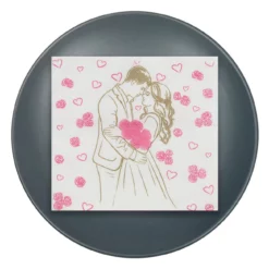 Set 25 Servetele Love Flori Inimioare