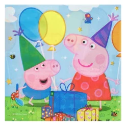 Set 12 Servetele Pentru Petrecere Peppa George
