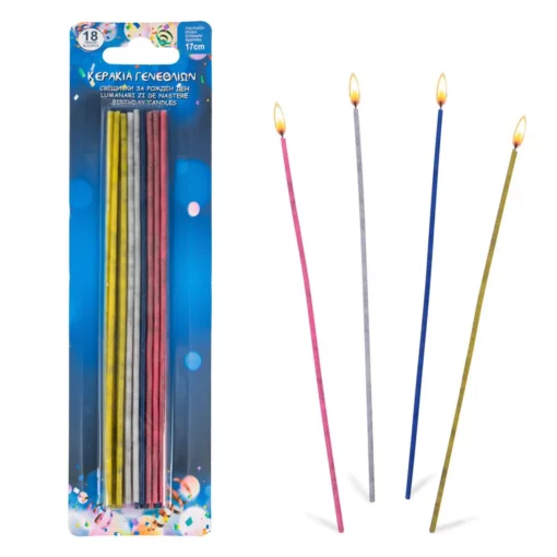 Set 18 Bete Artificii Colorate 17 cm