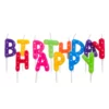 Set Lumanari Tort Happy Birthday Multicolore