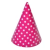 Set 6 Coifuri Petrecere Roz Cu Buline