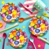 Set 10 Farfurii Petrecere Baloane Multicolore 18 cm