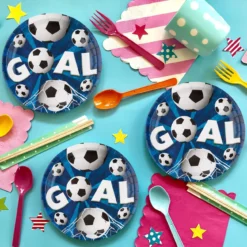 Set 10 Farfurii Petrecere Tematica Fotbal 23 cm