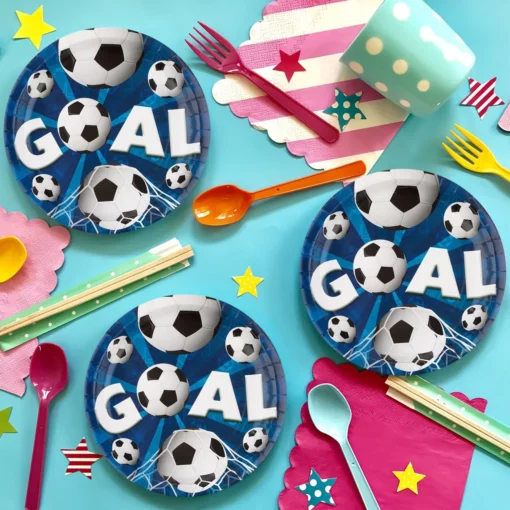 Set 10 Farfurii Petrecere Tematica Fotbal 23 cm