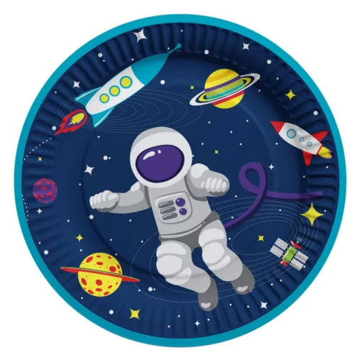 Set 6 Farfurii Petrecere Spatiul Cosmic 23 cm