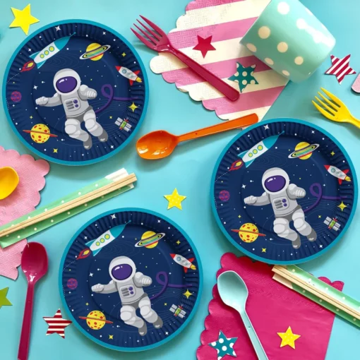 Set 6 Farfurii Petrecere Spatiul Cosmic 23 cm