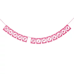 Banner Happy Birthday Roz Cu Bulinute
