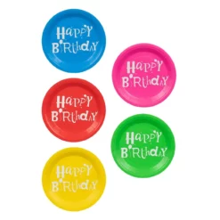 Set 25 Farfurii Happy Birthday Multicolore 23 cm