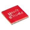 Set 25 Servetele Multicolore Happy Birthday