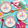 Set 10 Farfurii Petrecere Flower Unicron 18 cm
