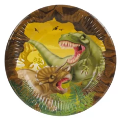 Set 10 Farfurii Petrecere Dinozauri 23 cm