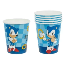 Set 6 Pahare Petrecere Tematica Sonic