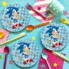 Set 6 Farfurii Petrecere Tematica Sonic 18 cm