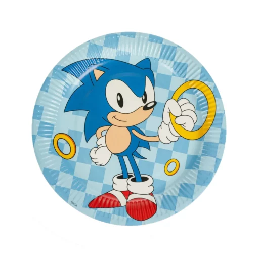 Set 6 Farfurii Petrecere Tematica Sonic 23 cm