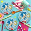 Set 6 Farfurii Petrecere Tematica Sonic 23 cm