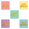 Set 25 Servetele Multicolore Pentru Aniversare