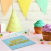 Set 25 Servetele Multicolore Pentru Aniversare