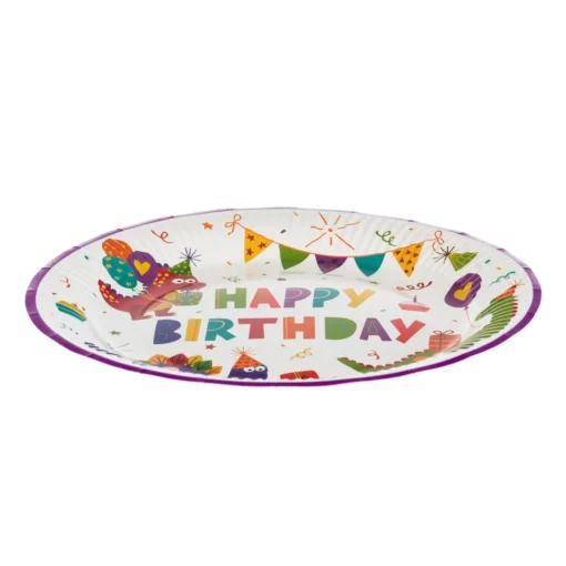 Set 6 Farfurii Pentru Petrecere Cu Dinozauri 18 cm