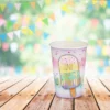 Set 6 Pahare Culori Pastel Cu Inghetata