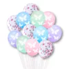 Set 12 Baloane Colorate Cu Fluturasi